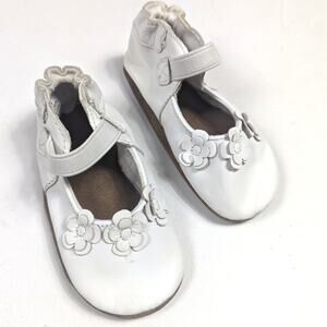 Robeez Baby Slip On Shoes Sz 12-18m (3) Bare Foot Leather